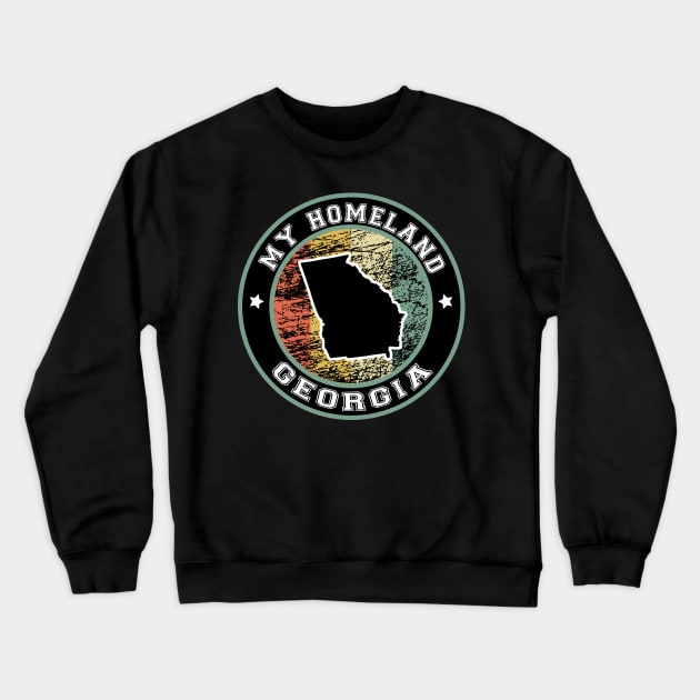 Homeland Georgia state USA vintage Crewneck Sweatshirt by LiquidLine